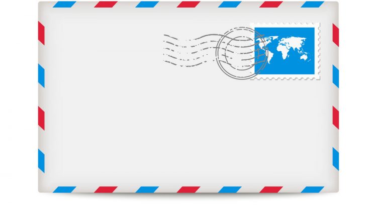 postage envelope with stamp vector 2014528