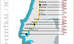 mapa caminho central mapa caminho central