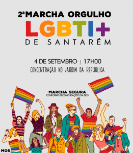 Cartaz Marcha Orgulho Santarem 2021