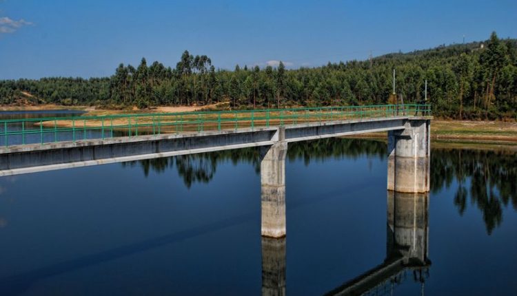 carril dam city of tomar portugal