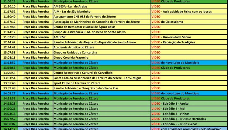 Programacao Comemoracao dos 800 Anos do Foral Vila Ferreiro