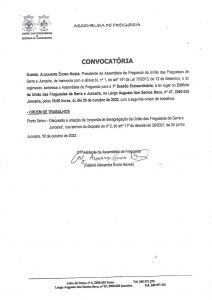 Convocatoria Assembleia Freguesia