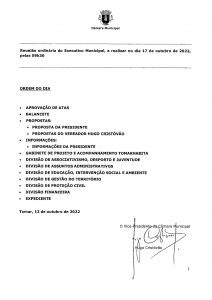 Ordem do dia 2022 10 17