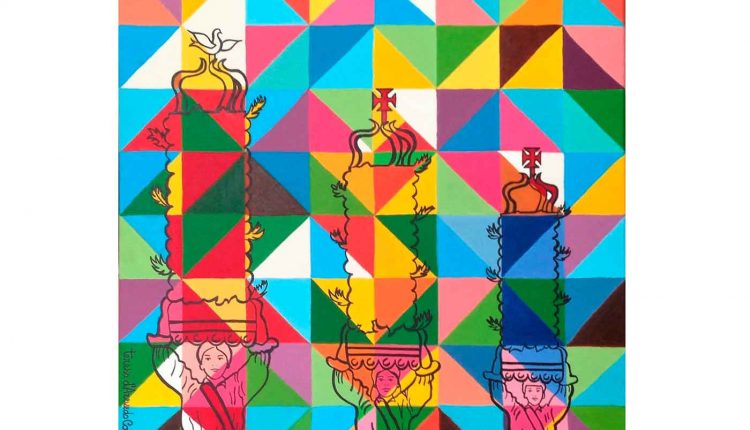 Encruzilhada de Cores Teresa d'Azevedo Coutinho Acrilico sobre tela(2)