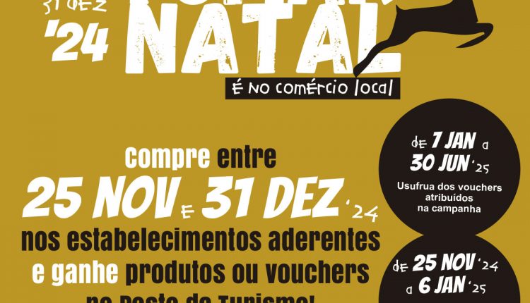 Tomar Natal no comercio local 2024 banner instagram 1200x120
