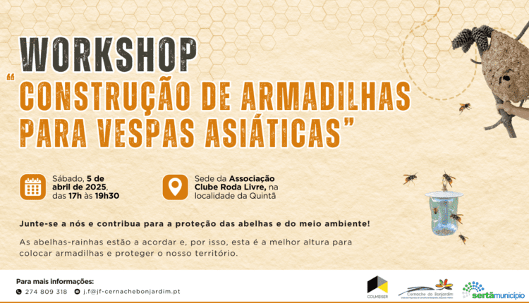 Workshop ensina a construir armadilhas para vespas asiáticas
