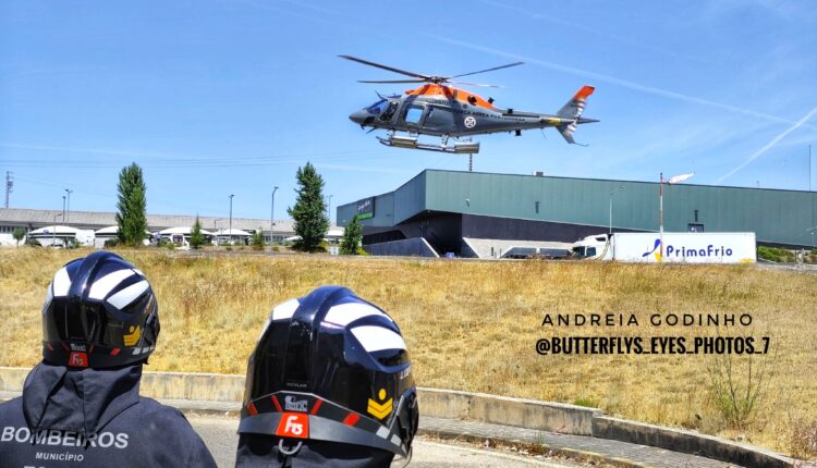 Helicópteros da Força Aérea fazem testes no heliporto do Hospital de Tomar