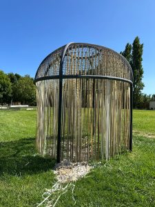 Vandalizaram esculturas no parque de esculturas contemporâneas da Barquinha 