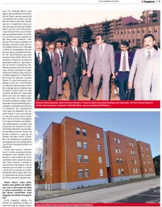Francisco Pinto Balsemão visitou uma importante obra em Tomar, quando foi Primeiro-Ministro