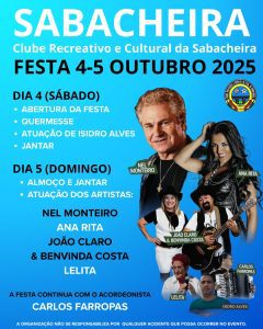 No sábado está previsto a atuação do conhecido cantor popular Nel Monteiro que saltou para a ribalta com o tema «Azar na Praia».
