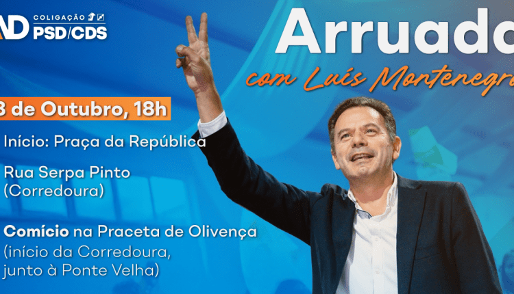 A arruada tem início na Praça da República às 18h00,