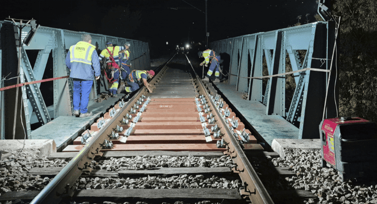 IP estreia tecnologia inédita na ponte ferroviária de Alferrarede