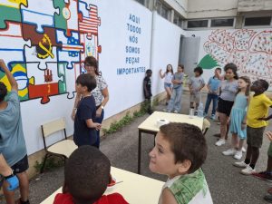 “Aqui todos nós somos peças importantes” – o mural da EB1/JI Templários