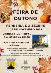 Feira de Outono anima domingo, 23 de novembro, em Ferreira do Zêzere