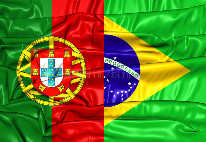 bandeira do brasil e do portugal 81740586