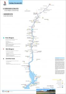 Mapa do percurso do IX Cruzeiro