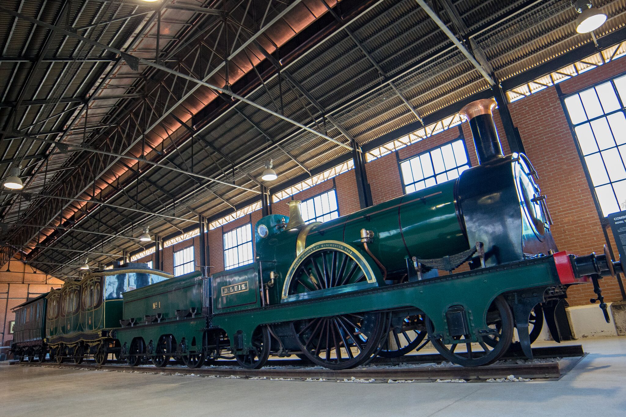 museu ferroviario entroncamento locomotiva d luiz