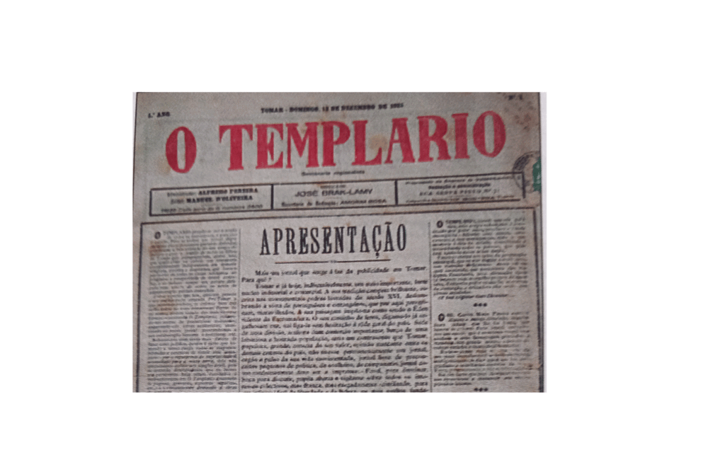 Faz hoje 99 anos que surgiu o título do Jornal O Templário.