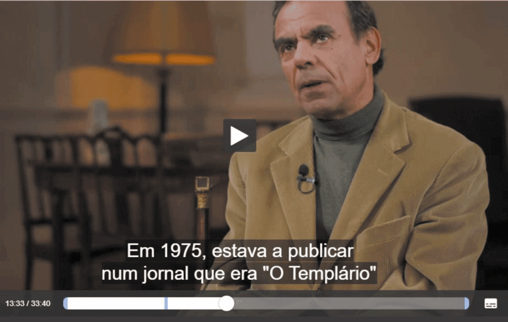 Jornal O Templário referenciado no programa «Na Primeira Pessoa» da RTP