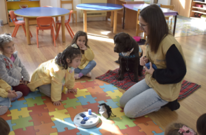 Município da Chamusca promove sessões de serviços assistidos por animais nos Jardins de Infância 
