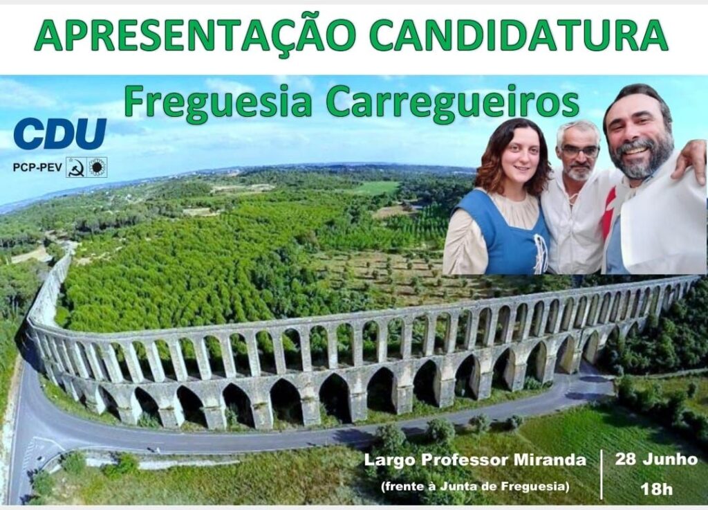 O candidato à Assembleia de Freguesia de Carregueiros é Francisco Santos, que se recandidata ao segundo mandato