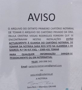 Saiba onde pode consultar o arquivo do Cartório de Pauala Viegas Ferreira que entrou em insolvência
