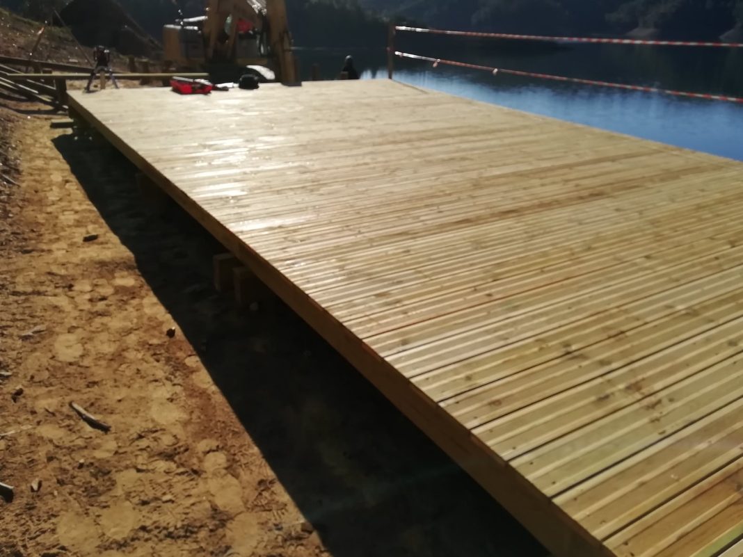 Câmara de Tomar está a realizar obras de melhoramento na Praia Fluvial do Alqueidão