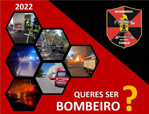 Abertas inscrições para voluntários do Corpo de Bombeiros do Município de Tomar