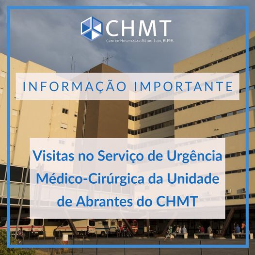 CHMT suspende visitas aos doentes internados no Serviço de Urgência do Hospital de Abrantes