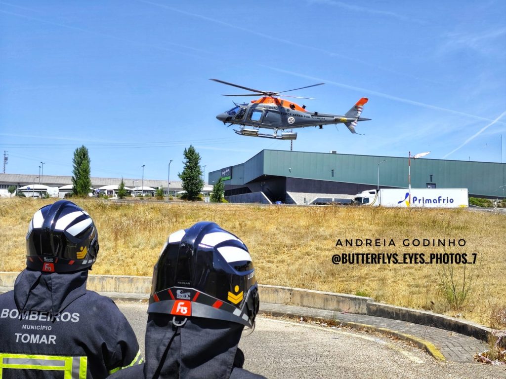 Helicópteros da Força Aérea fazem testes no heliporto do Hospital de Tomar