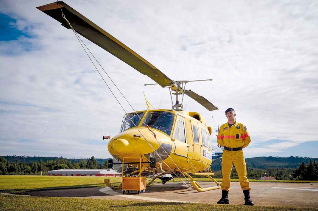 Bruno Domingos a caminha do Canadá para ajudar no combate aos incêndios