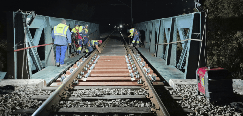 IP estreia tecnologia inédita na ponte ferroviária de Alferrarede