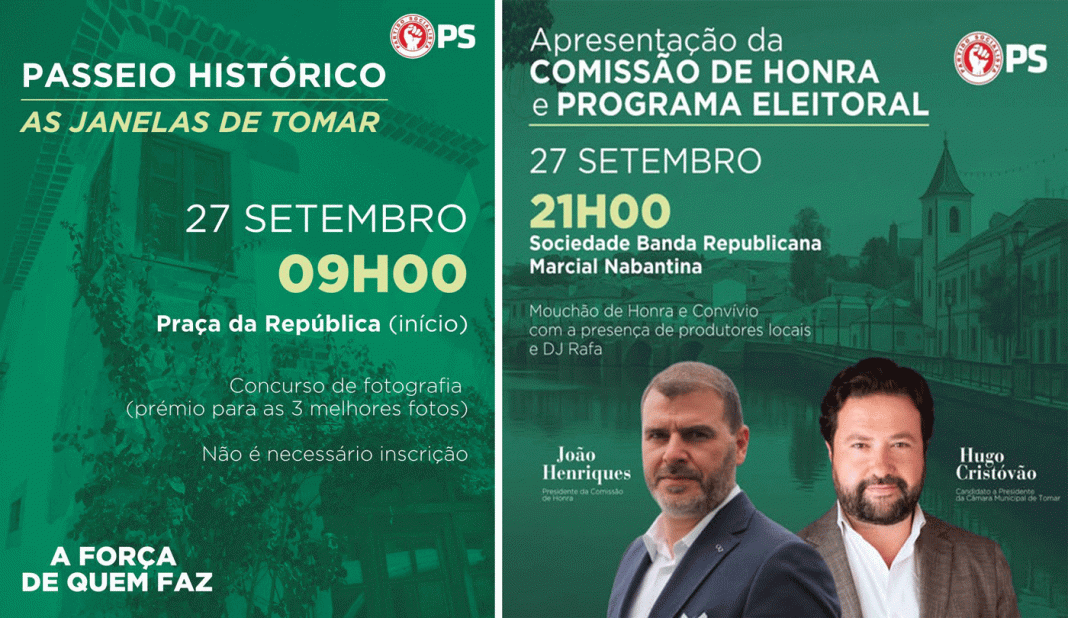 Tomar: PS apresenta Comissão de Honra e Programa Eleitoral no próximo sábado