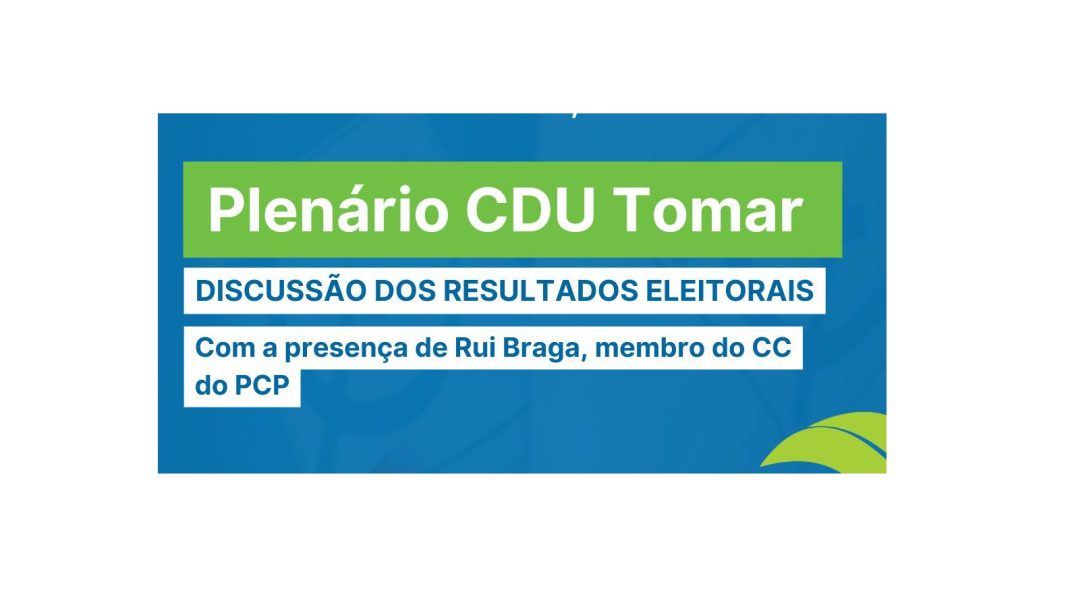 CDU vai reunir em plenário para discutir os resultados eleitorais em Tomar