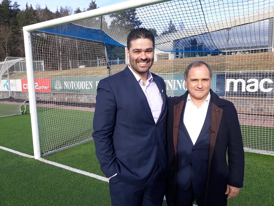 Deputado Paulo Pisco reuniu com o tomarense Nuno Marques na Noruega