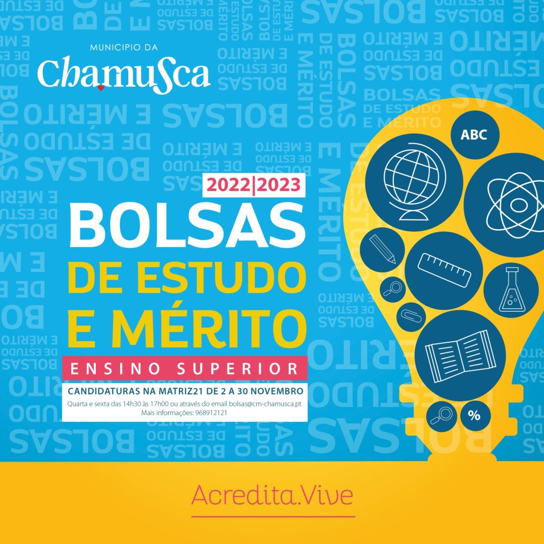 Município da Chamusca abre candidaturas para atribuição de Bolsas de Estudo e de Mérito