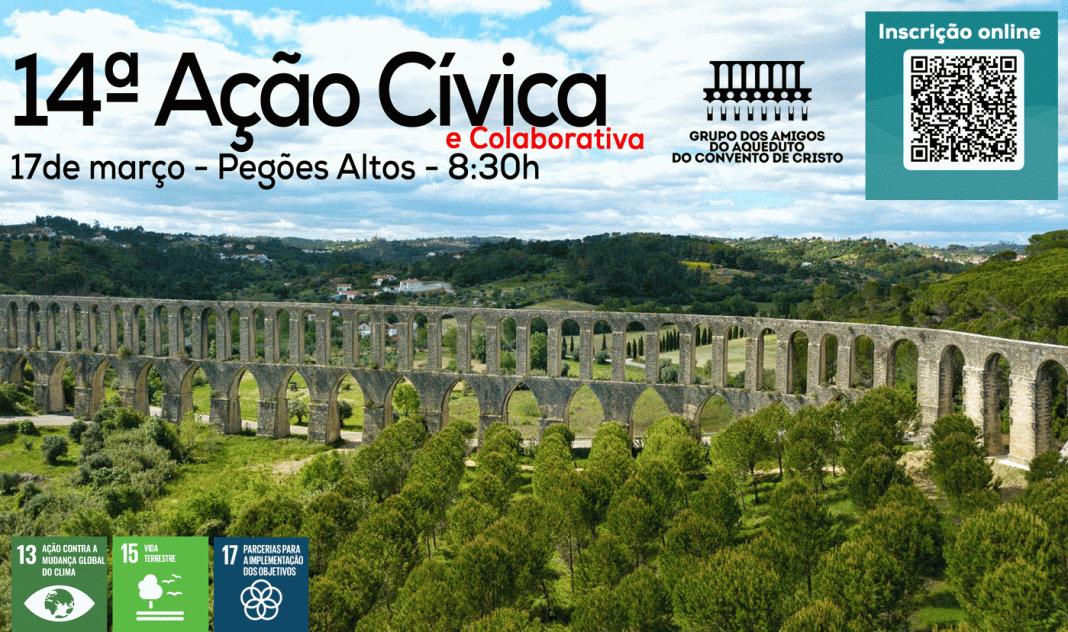 Amigos do Aqueduto do Convento de Cristo agendam ação cívica de limpeza