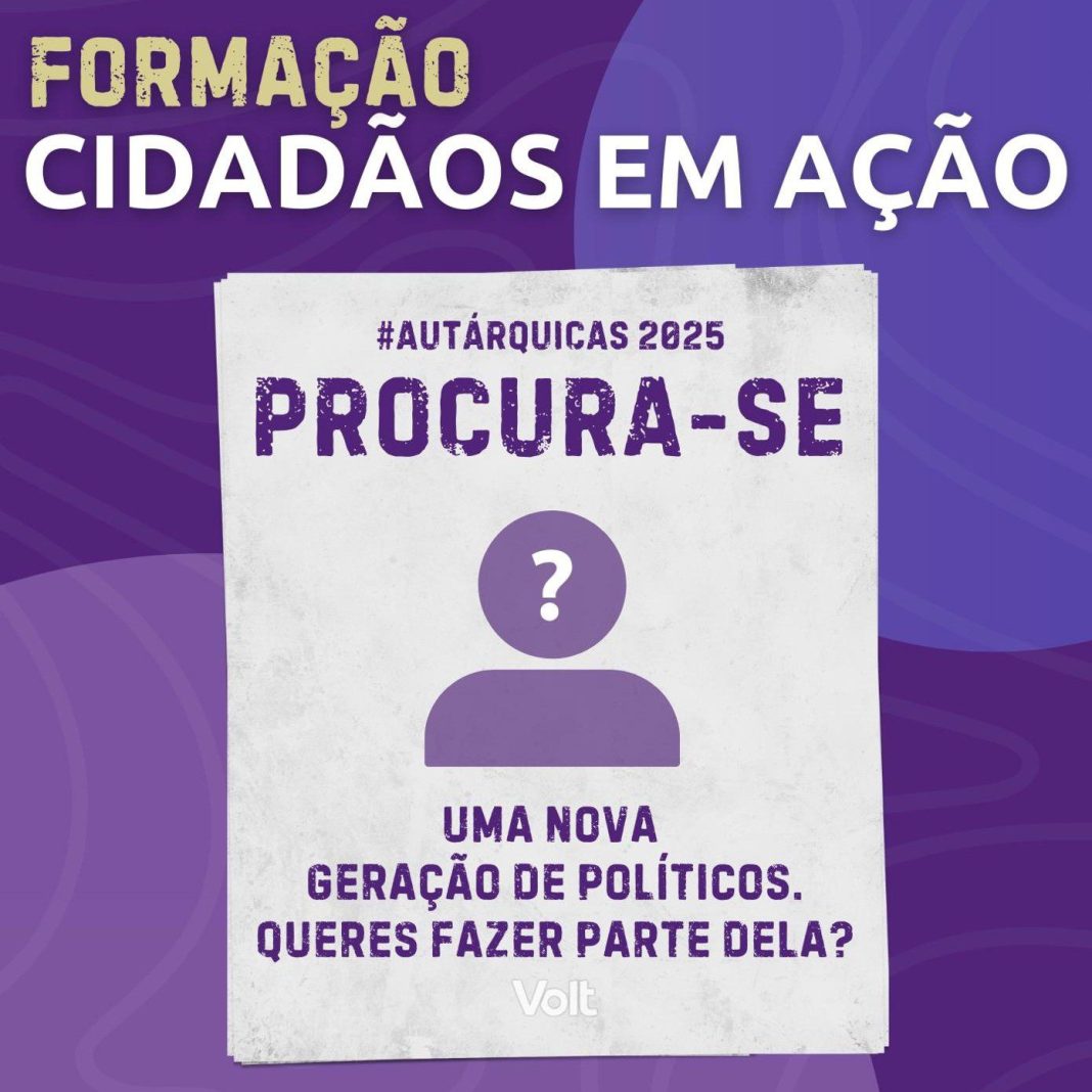 Volt Portugal procura candidatos independentes às eleições autárquicas 2025