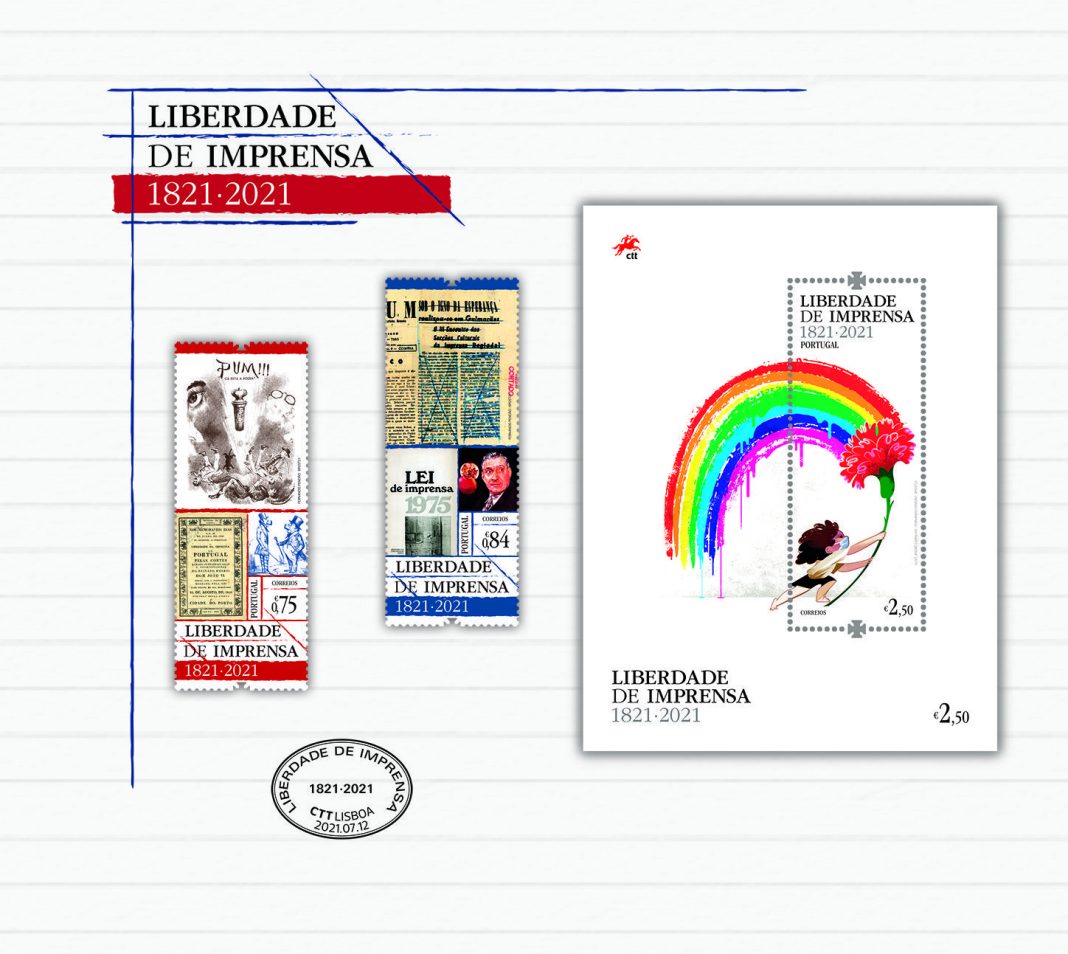 CTT apresentam selos sobre os 200 anos da liberdade de imprensa