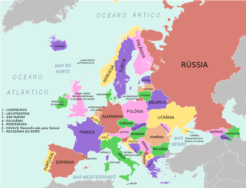 Cresce o receio de que empresas da EU, na Rússia, sejam forçadas a financiar a guerra Mapa europa.svg