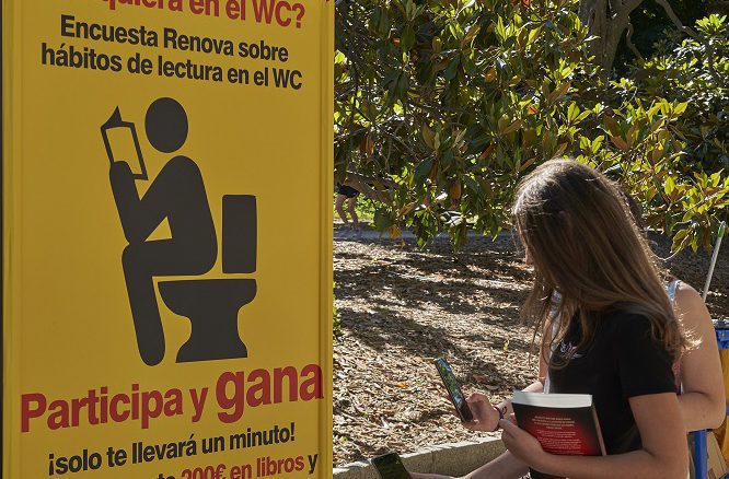 RENOVA estuda hábitos de leitura dos espanhóis na casa de banho