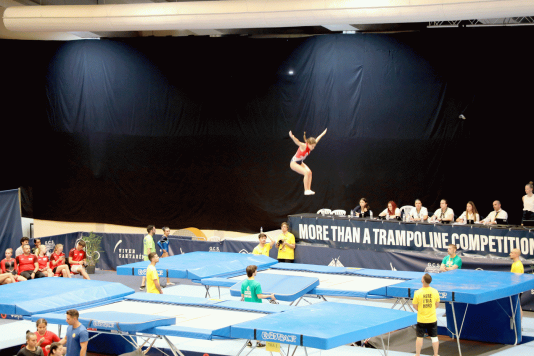 Santarém recebe o maior evento de ginástica de trampolins de Portugal