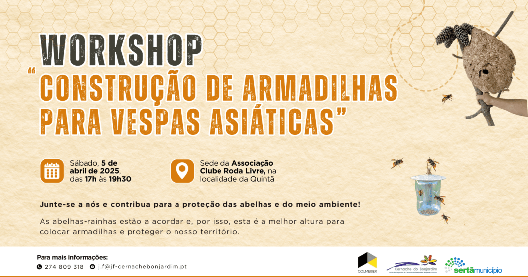 Workshop ensina a construir armadilhas para vespas asiáticas