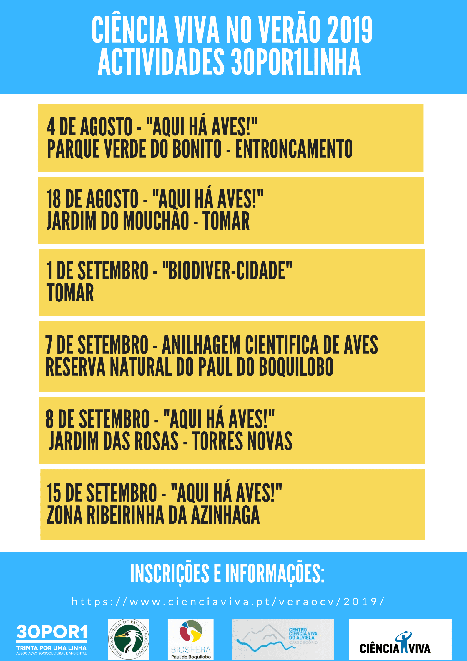 ciência Viva no Verão em rede 30por1linha ciência Viva no Verão em rede 30por1linha