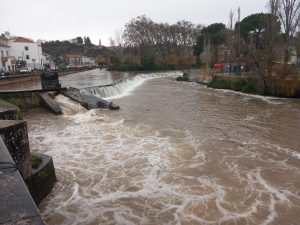 Rio Nabão em dia de chuva