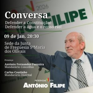 Presidenciais: António Filipe vai estar em Tomar