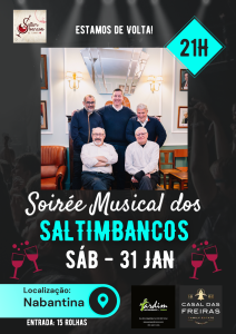Soirée Musical dos Saltimbancos regressa à Nabantina