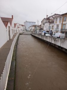 Rio Nabão em dia de chuva