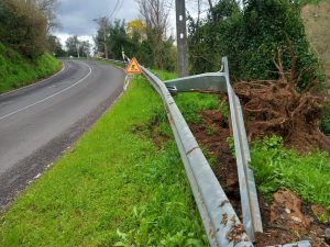 Tempestade Kristin agravou situação da estrada da Matrena