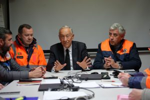 Presidente da República visita Ourém para avaliar danos provocados pela depressão Kristin